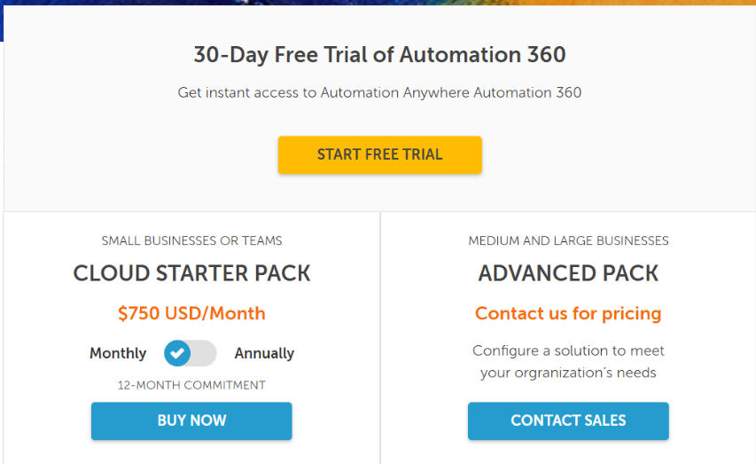 Automation anywhere
